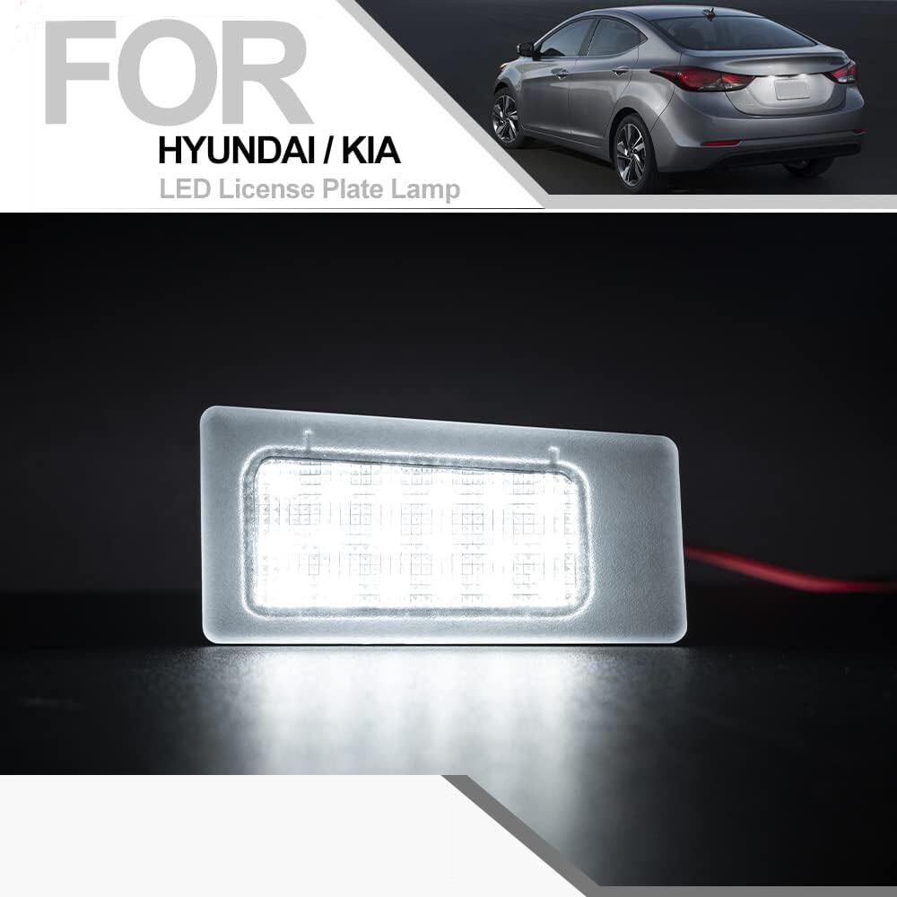 1Pair LED License Plate Lights For Hyundai Elantra Kia Forte Sedan 2011-2016