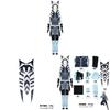 Star Wars Clone Wars Ahsoka Tano Cosplay Costume With Stretch Fabric For Anime Fans