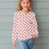 Fashion Children Casual Long Sleeved Letter Heart Pattern 3D Print Tops Funny Style Comfortable Round Neck Pullover Clothing