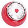 Mechanical Kitchen Timer Cooking Studying Clock Round Reminder Student Time ManagerRed