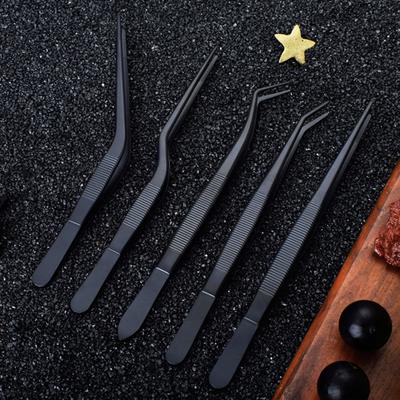 Kuchenne szczypce ze stali nierdzewnej Szczypce do gotowania Profesjonalne szczypce szefa kuchni Szczypce do jedzenia do gotowania, karmienia, pieczenia, dekorowania, platingu