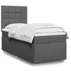 VidaXL Bed Slat Base with Mattress Dark Grey 100x200cm Fabric 3293492