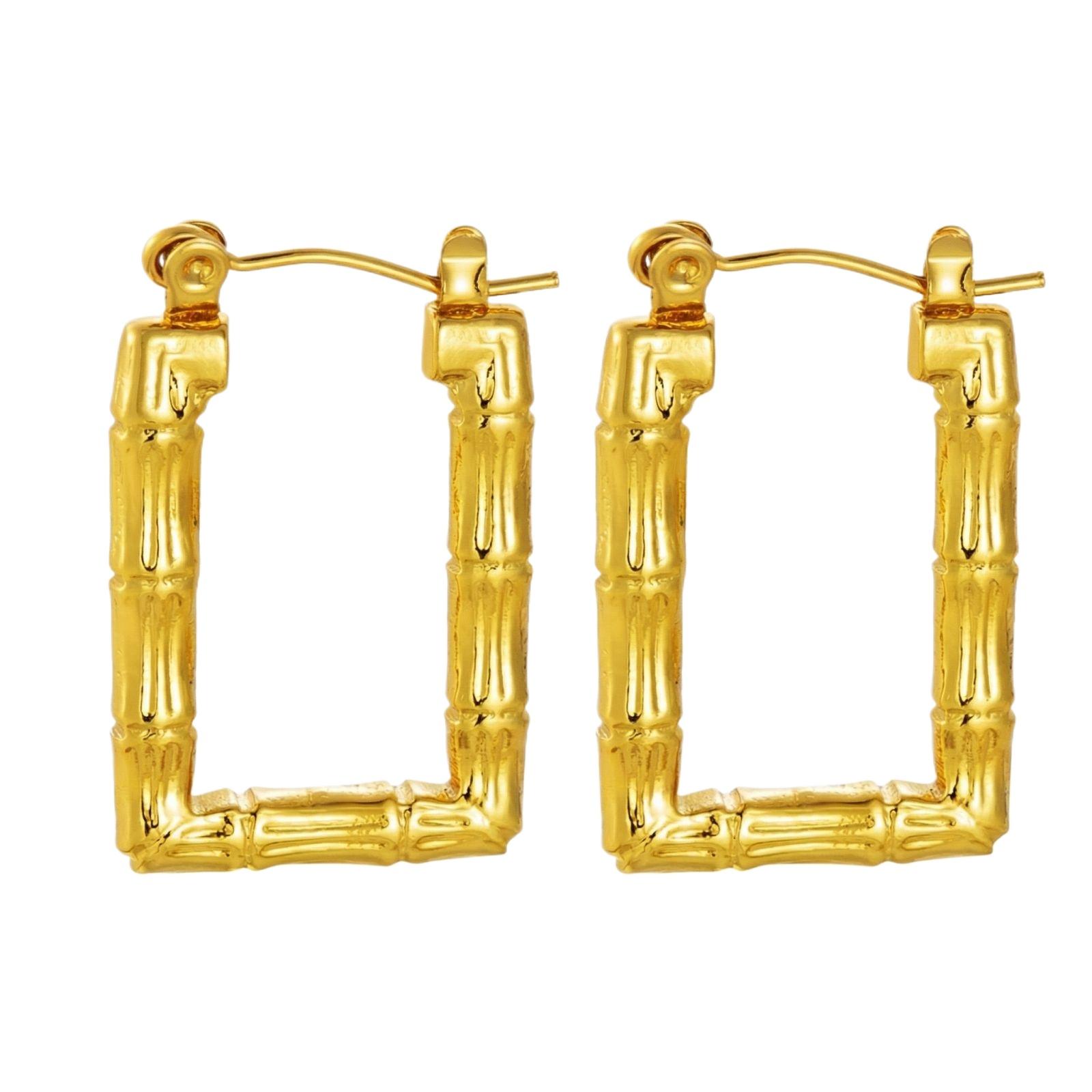 Stainless Steel Earrings for Women Vintage Luxury Stylish Titanium Steel Jewelry