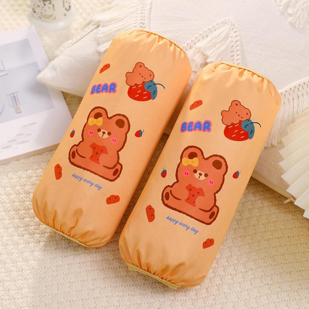 1 Pair Oil Proof Oversleeve Cartoon Dishwashing Cleaning Sleeves  For Kids Adult