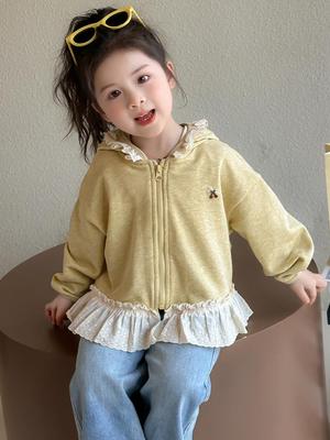 2025 New Girls' Hooded Princess Jacket for Spring & Autumn - Stylish Toddler Outerwear