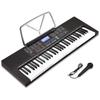 Electronic Keyboard 350 Instrument 61 Keyboard Percussion LCD Automatic Piano Hobby [61 Keys] Tones, Rhythms, Tones, Built-in Microphone,