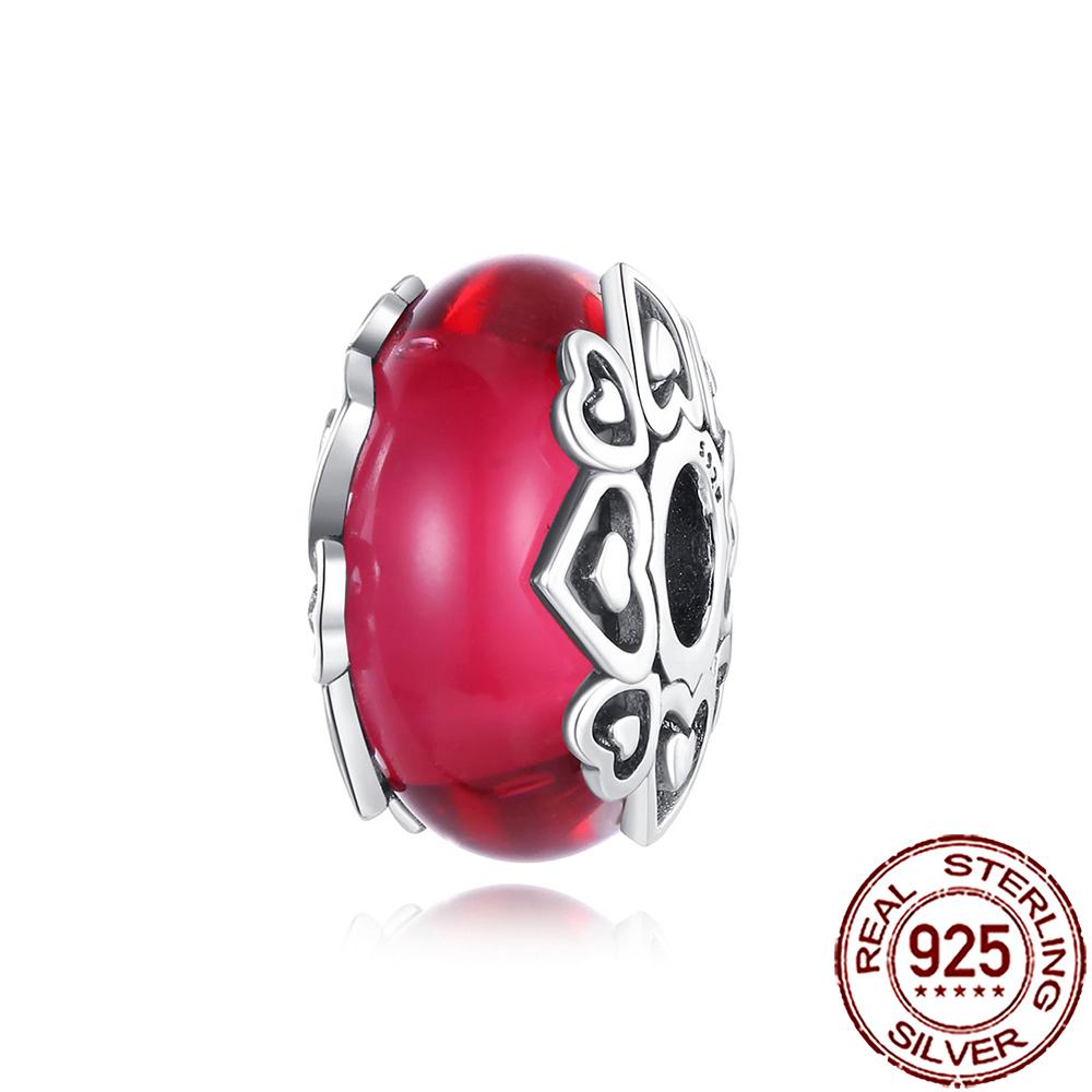 New Copper Cold Enamel Pink Daisy Murano Glass Charm Bead Fit Snake Chain Bracelet Necklace Women Diy Jewelry
