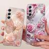 Clear For Samsung A35 5G Case Cute Cat Fashion Butterfly Funny Painted Cover For Samsung Galaxy A35 5G SM-A356E SM-A356B Casing