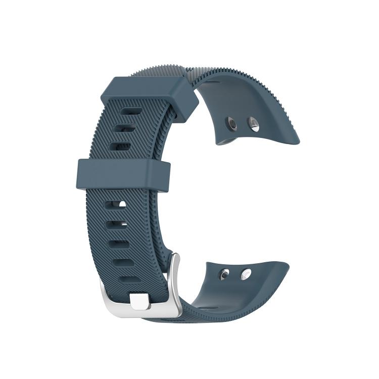 For Garmin Forerunner 45 & 45S Silicone Watch Band(Navy Blue)