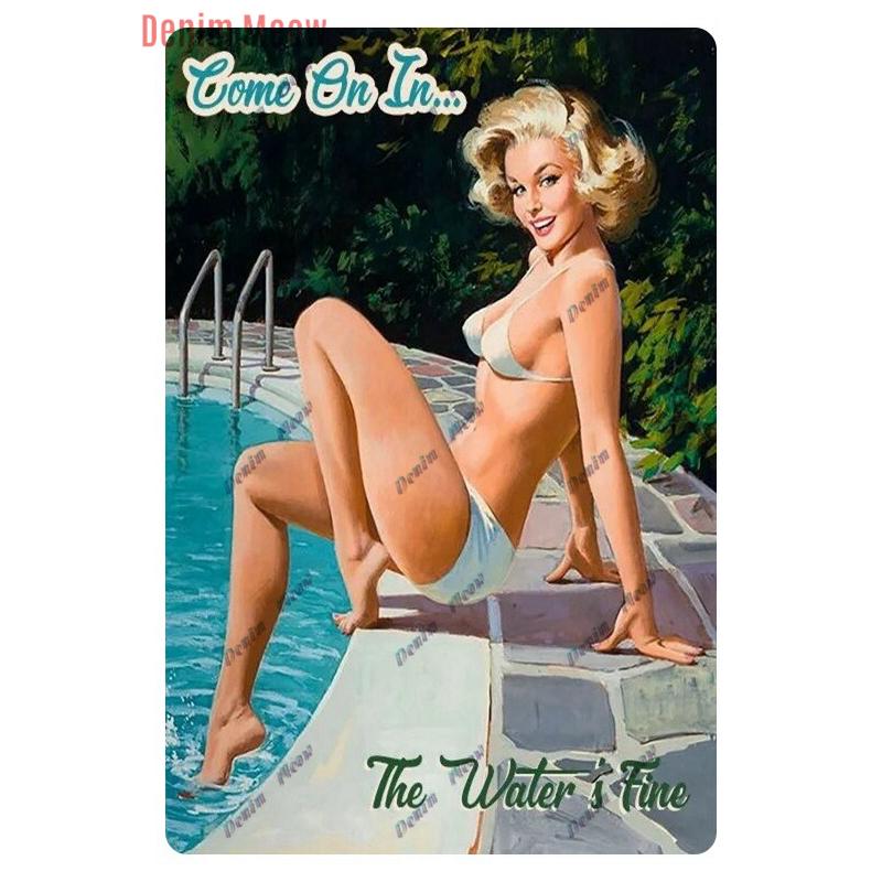 Vintage Sea Turtle Decor, Sea Snail, Metal Tin Sign, Nautical Beach Ocean Theme, Retro Seaside Underwater Summer Plates, WY283