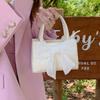 2025 Niche Women's Fairy Bow Handheld Small Square Bag - Sweet Girl Shoulder Crossbody