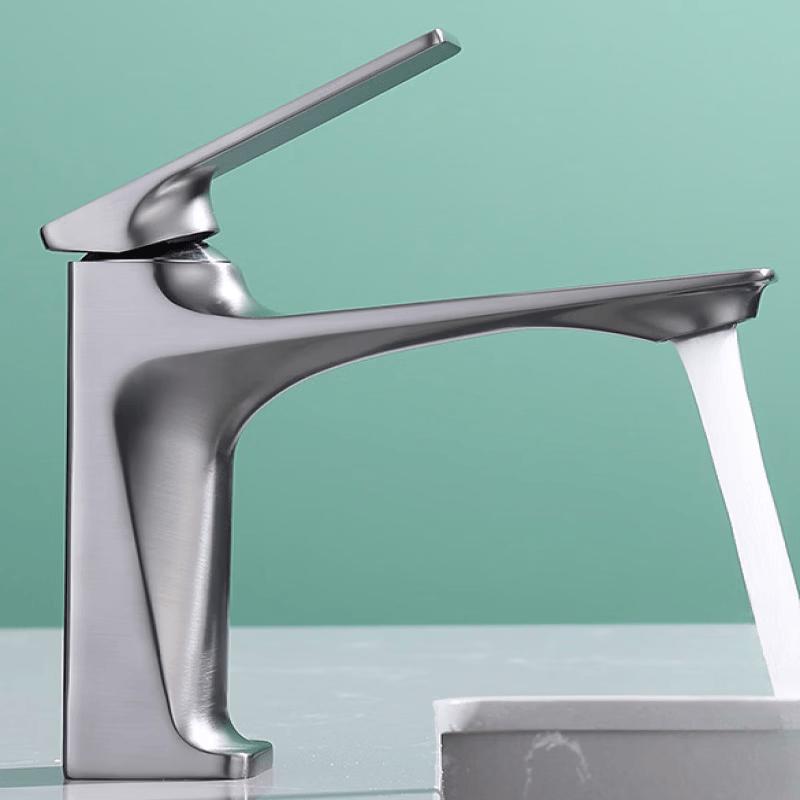 TLXT Gunmetal Grey Basin Faucet