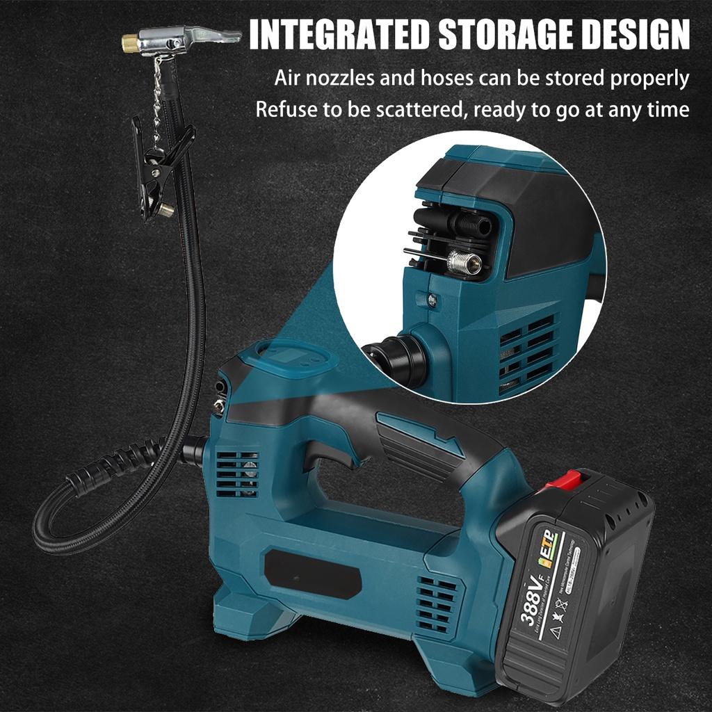 Wiederaufladbarer Auto-Luftkompressor, kabellose aufblasbare Pumpe, tragbare Luftpumpe, Auto-Reifenfüller, digital, für Fahrradbälle