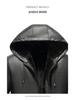 Men's Thickened Leather Jacket with Fleece Lining - Winter Outerwear for Mature Customers