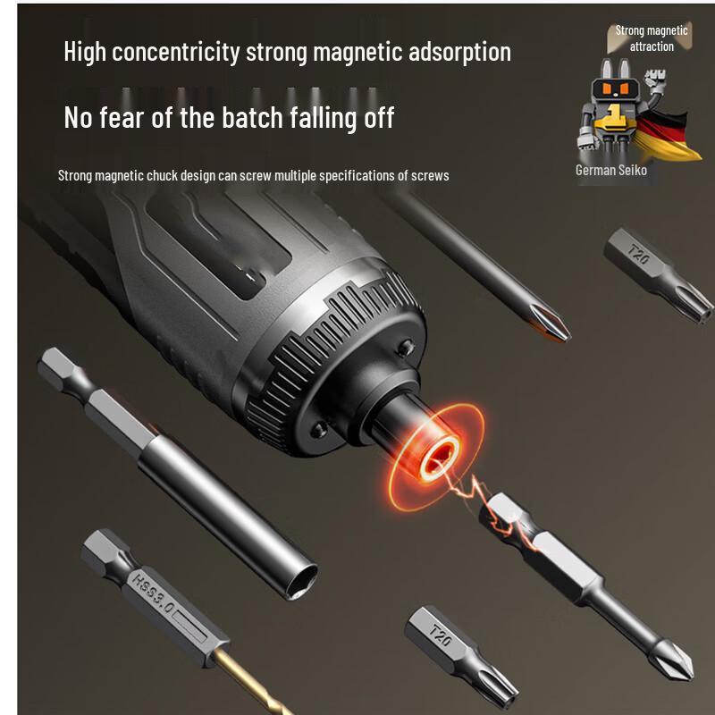 Electric Screwdriver Set with 34-Piece Accessory Kit
