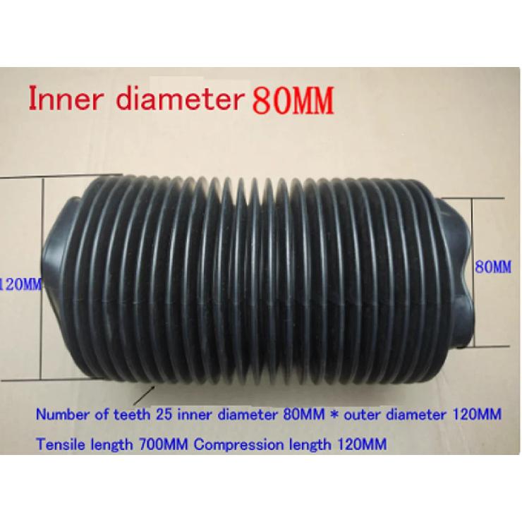 1x Rubber Corrugated Sleeve Flexible Moulded Bellows Rubber Nitrile Oil Resistant Dust Cover Tubes and Hose NEW
