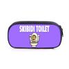 Children's Pencil Case Skibidi Toilet Parody Toilet Print Single-layer Pen Box Soft Pen Case