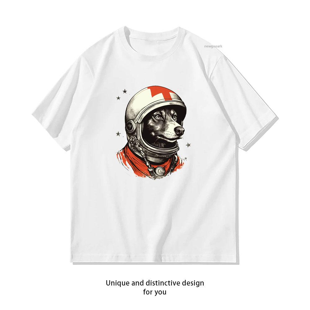 Laika Dog Space Traveler TShirt Women Unisex Casual Cotton Graphic T Shirts Classic Cccp Oneck Shirt Ropa De Hombre S