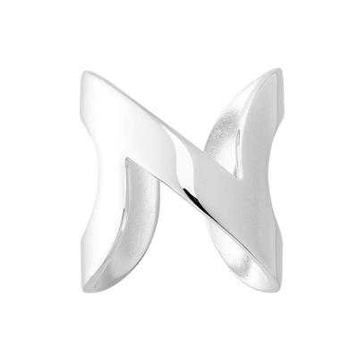 Anel SILVER925 Feito no Japão Tamanho Único Acessório Simples Unissex Prata Simples RING INFINITY GRANDE Feminino Masculino