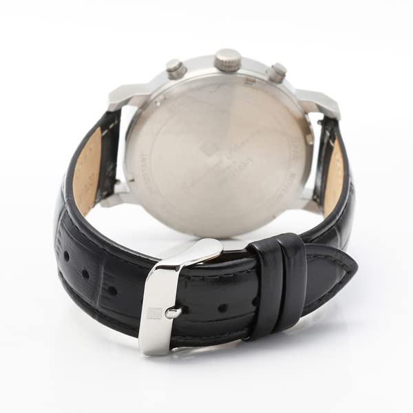 Authentic Salvatore Marra Wristwatch SM22103-SSBK, Water Resistant, Date Display, Leather Strap, SSBK [Parallel Import]