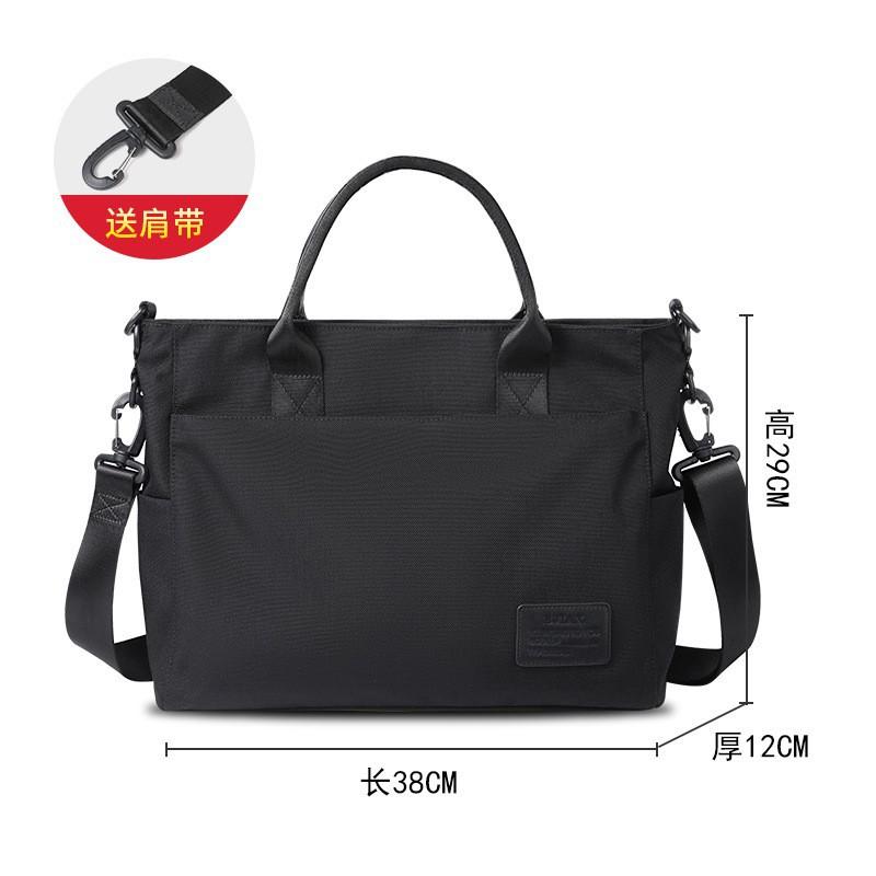 Briefcase Business Commuting Large Capacity Office Handbag Simple Crossbody Men s Computer Bag 38x12x29