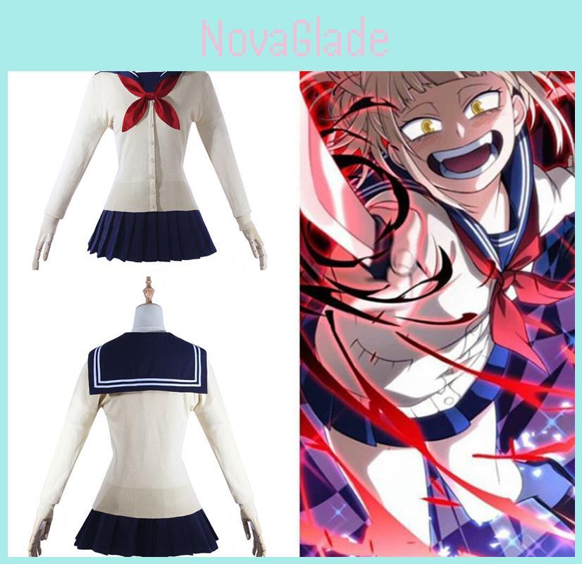My Hero Academia Himiko Toga Outfit Stylish Jk Sailor School Uniform Cosplay Set