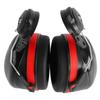 2Pcs Hard Hat Attachment Earmuff Noise Reduction Angle Adjustable Telescopic Helmet Earmuff Red Black
