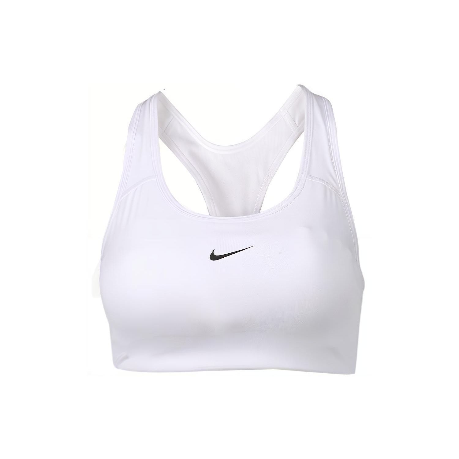 

Nike Dri-Fit Средняя поддержка спортивный бюстгальтер женское нижнее белье белый BV3637-100 XS