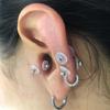 Pack of 100 Clear Disc Pads Set Earrings Back Stopper Earlobe Support Patches
