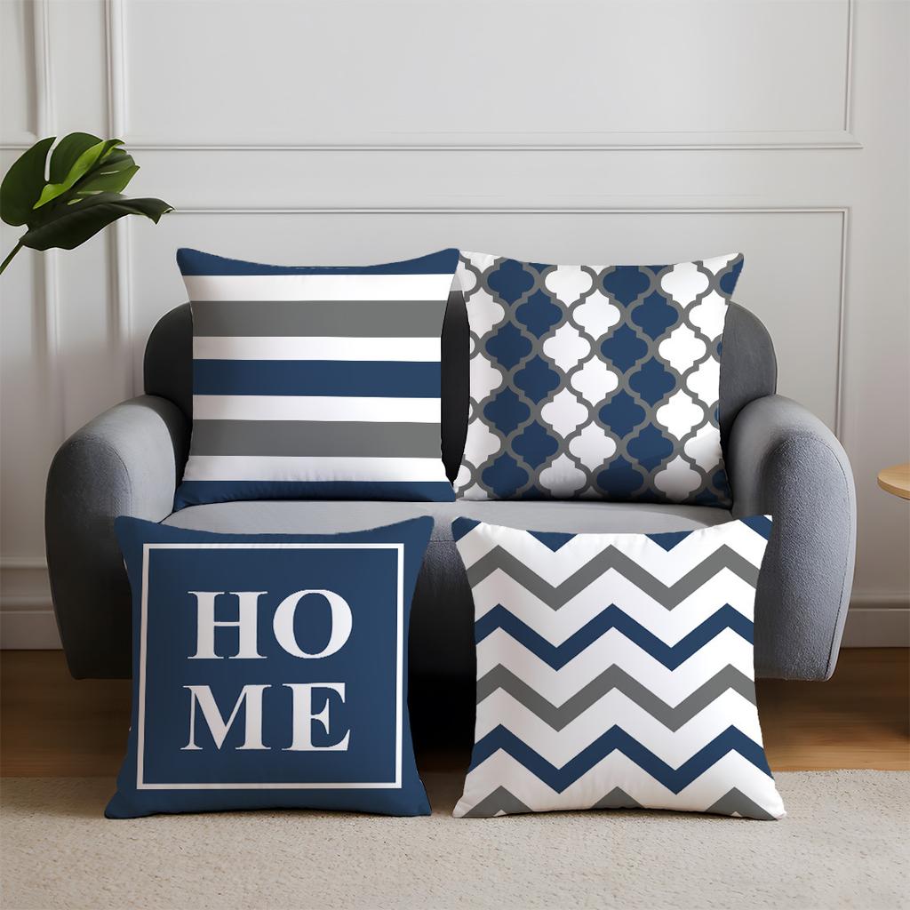 1/4pcs 4 Pcs Home Decorative Pillowcases with Unique Patterns Sofa Cushion Cover Home Bedroom Room Decoration