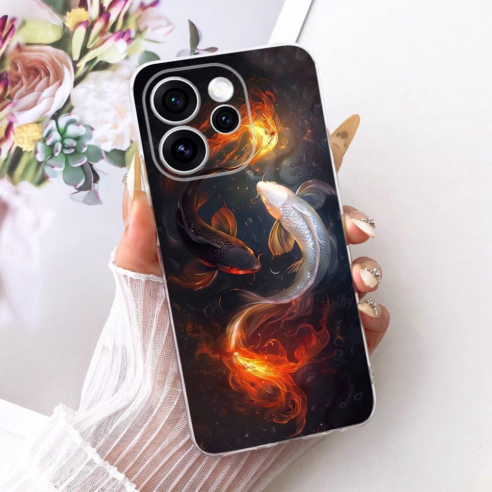 For Oppo Reno15 F Phone Case On Reno 15 15F Casing Cool Dragon Lion Tiger Cartoon Printed Back Cover Clear Soft Silicone Capa