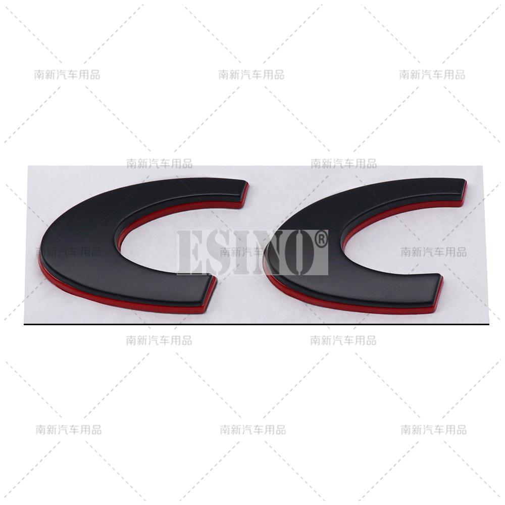 Car Styling RC CC 3D Metal Zinc Alloy Car Badge Body Fender Rear Trunk Adhesive Decal Emblem for Volkswagen VW Passat CC RC Zd4