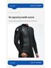 2,5 mm Herren Leder Split Neoprenanzug: Warme, Kältefeste Jacke & Sonnengeschützte Lange Hose mit Reißverschluss- & Klettverschluss-Anpassungen