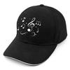 Music Notes Treble Clef Baseball Cap Adjustable Polyester Dad Hat for Unisex Casual Wear