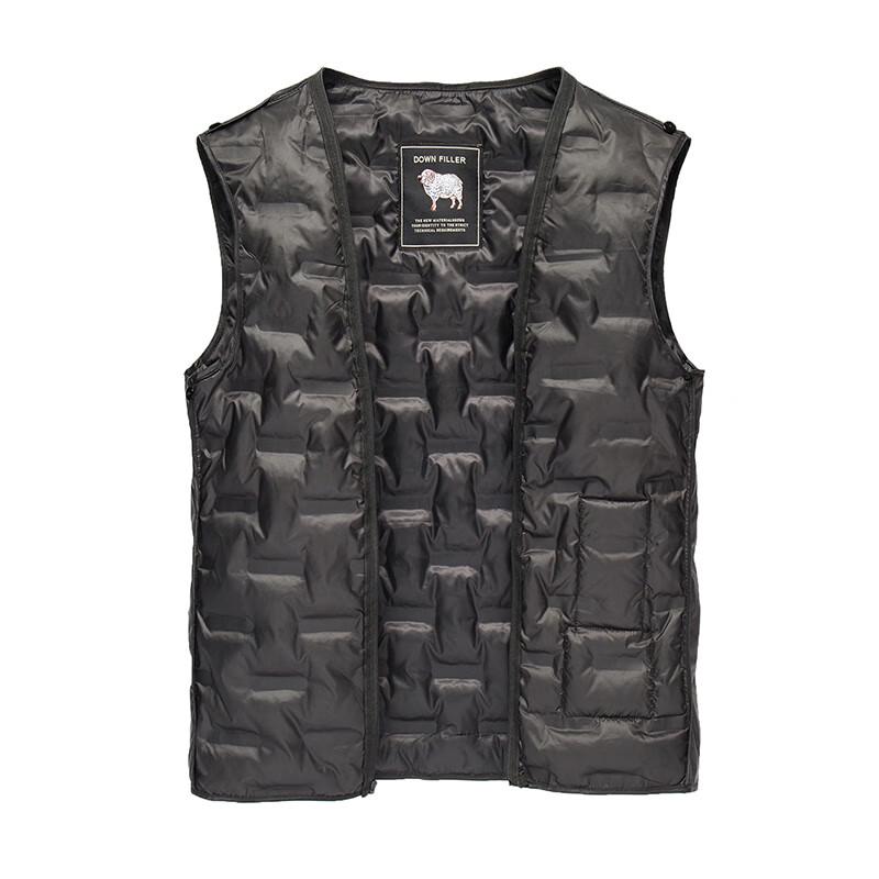 ROMON Men's Wool Coat with Detachable Goose Down Liner