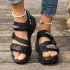 2025 summer new muffin platform women's shoes trendy with student sports dad sandals beach sandals women