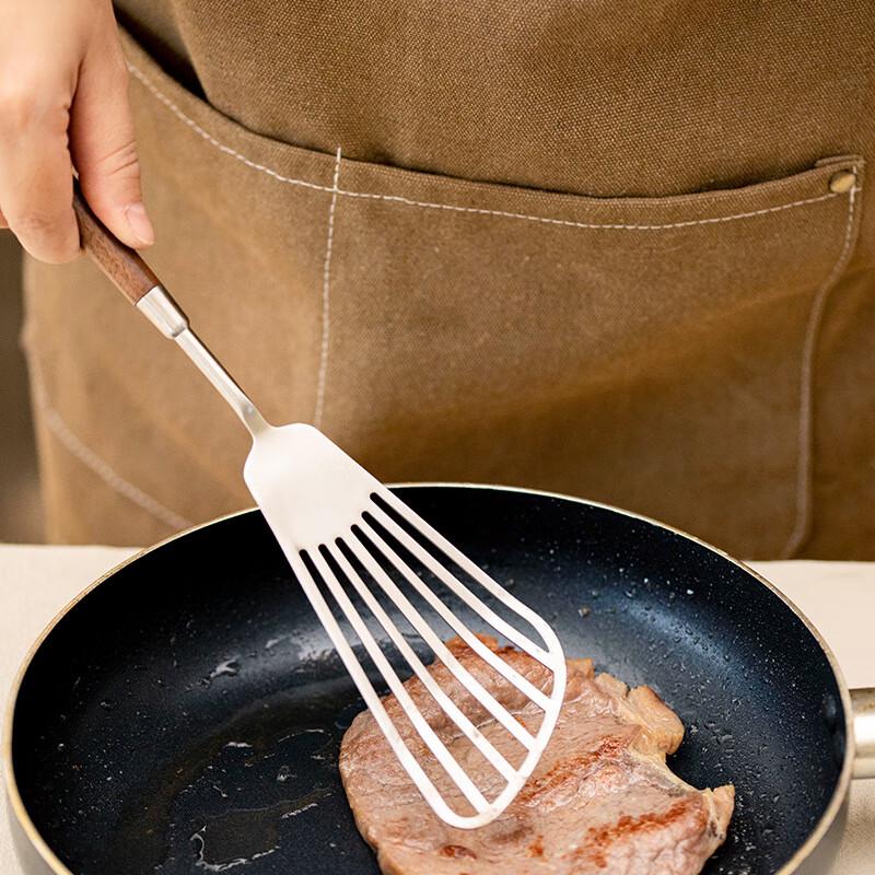 Zuozhixun Walnut Handle Stainless Steel Serving Ladle