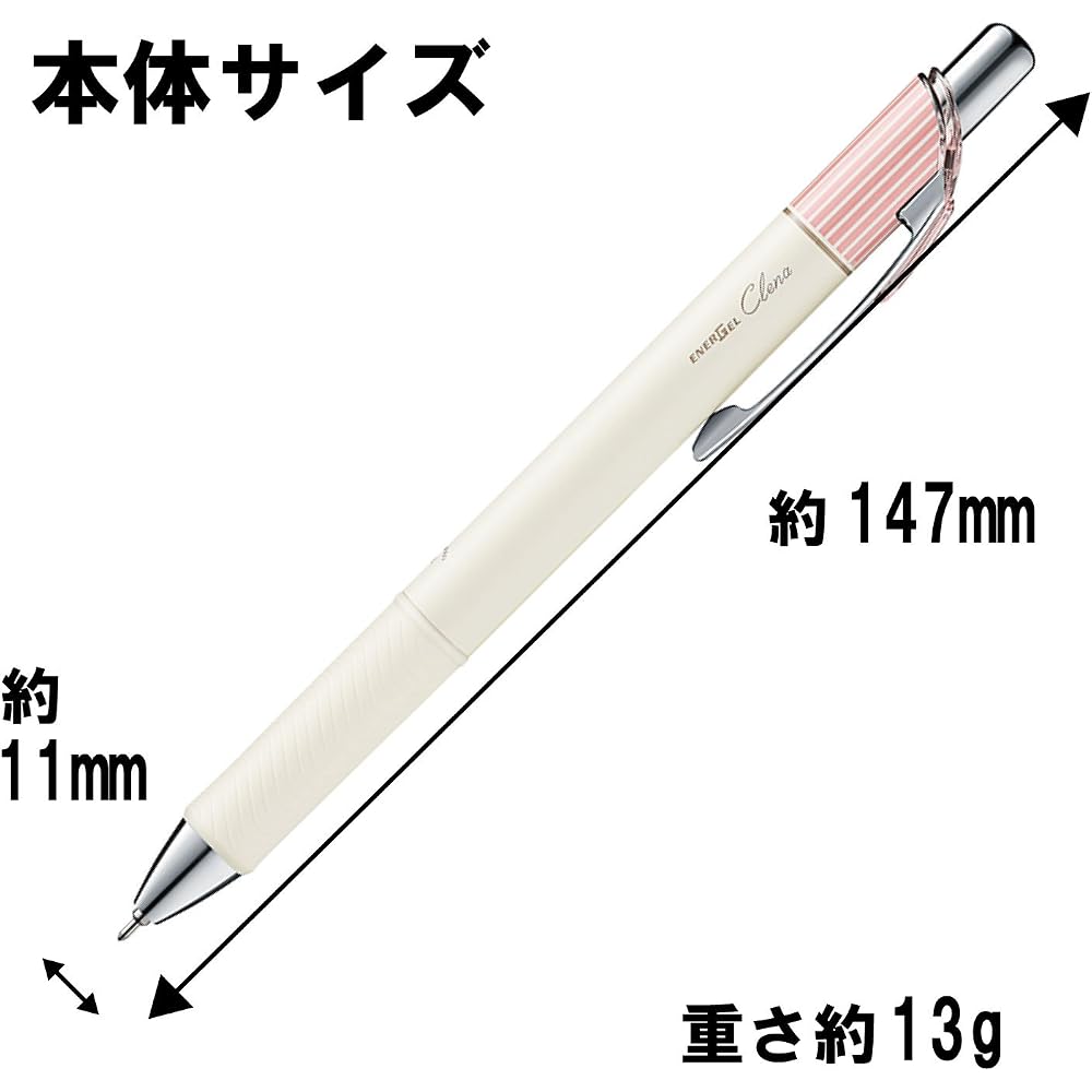Pentel Ballpoint Pen Gel Ink Gel Crena 0.5mm BLN75L4STAMZ Black 4