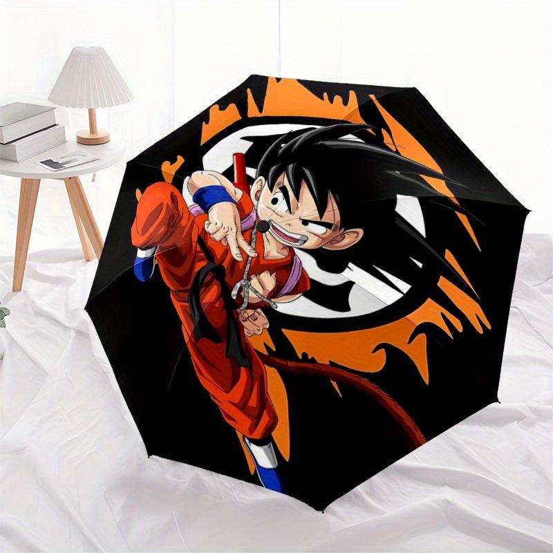 Goku Balls Goku Saiyan Automatic Open Umbrella Compact Foldable Design, Durable Fabric for Casual Birthdays, Christmas s a0820081