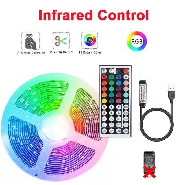 5050 RGB LED Self-Adhesive USB TV Backlight Strip, 5V Low Voltage Atmosphere Light Set