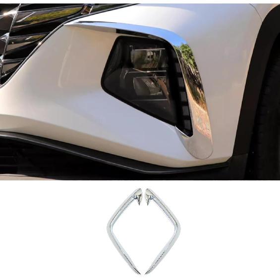 Auto Accessoires Geschikt voor Hyundai Tucson 2025 2024 2023 2022 Mistlicht Sierstrip Afdekking Voorste Mistlicht Wenkbrauw Spoiler (Koolstofvezelstijl) 2 STUKS ABS