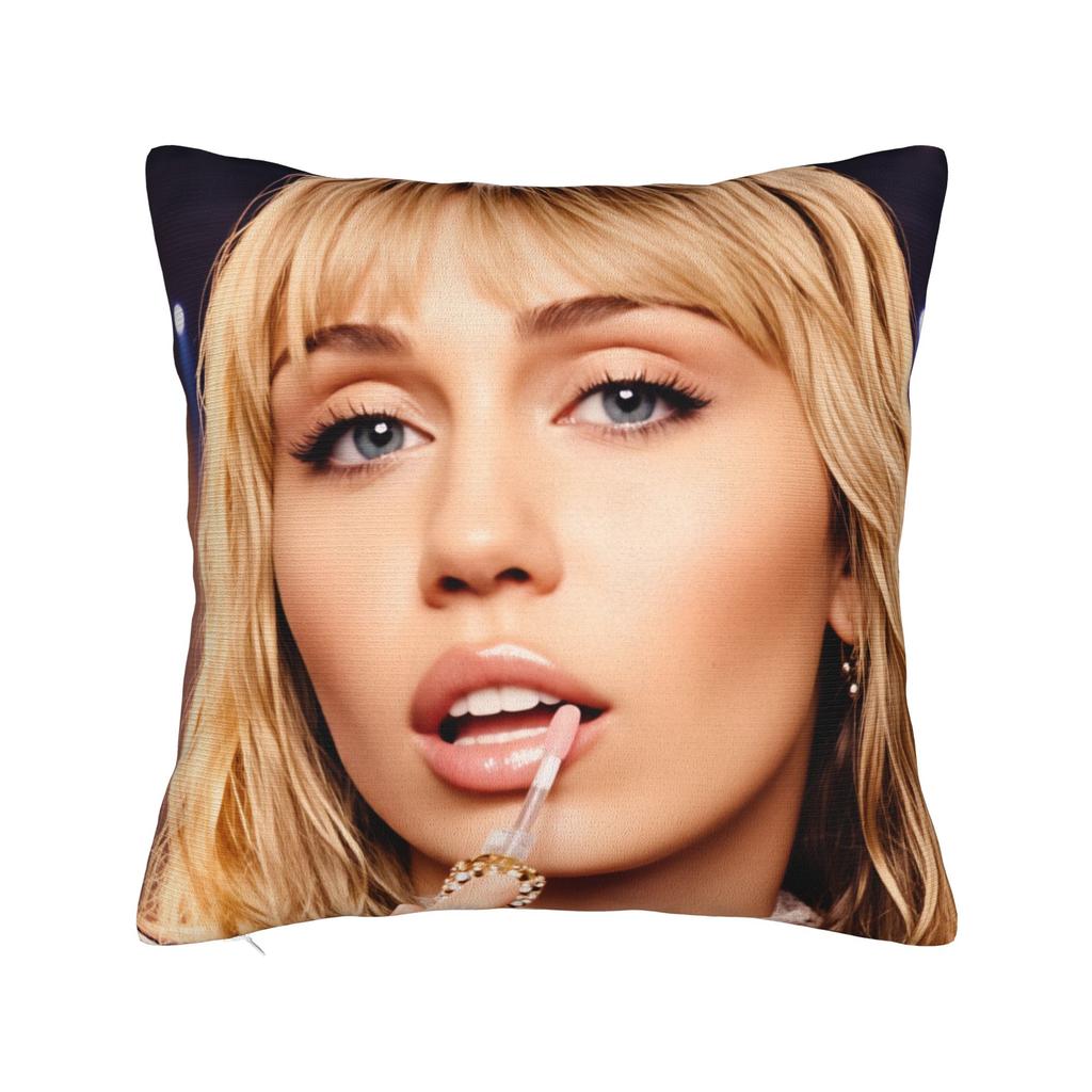 Singer Mileys Cyruss Pillow Cover Comfy Cushion Cover Morden Pillow Case For Living Room Sofa