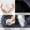 Winter Warm Plush Pet Bed Round Fluffy Dog Cat House Soft Long Plush Kennel for Small Pets