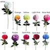 Long Branch 3D Printed Dahlia Realistic Real Touch Artificial Dahlia Branch Large Flower Faux Wedding Floral Bedroom Decor