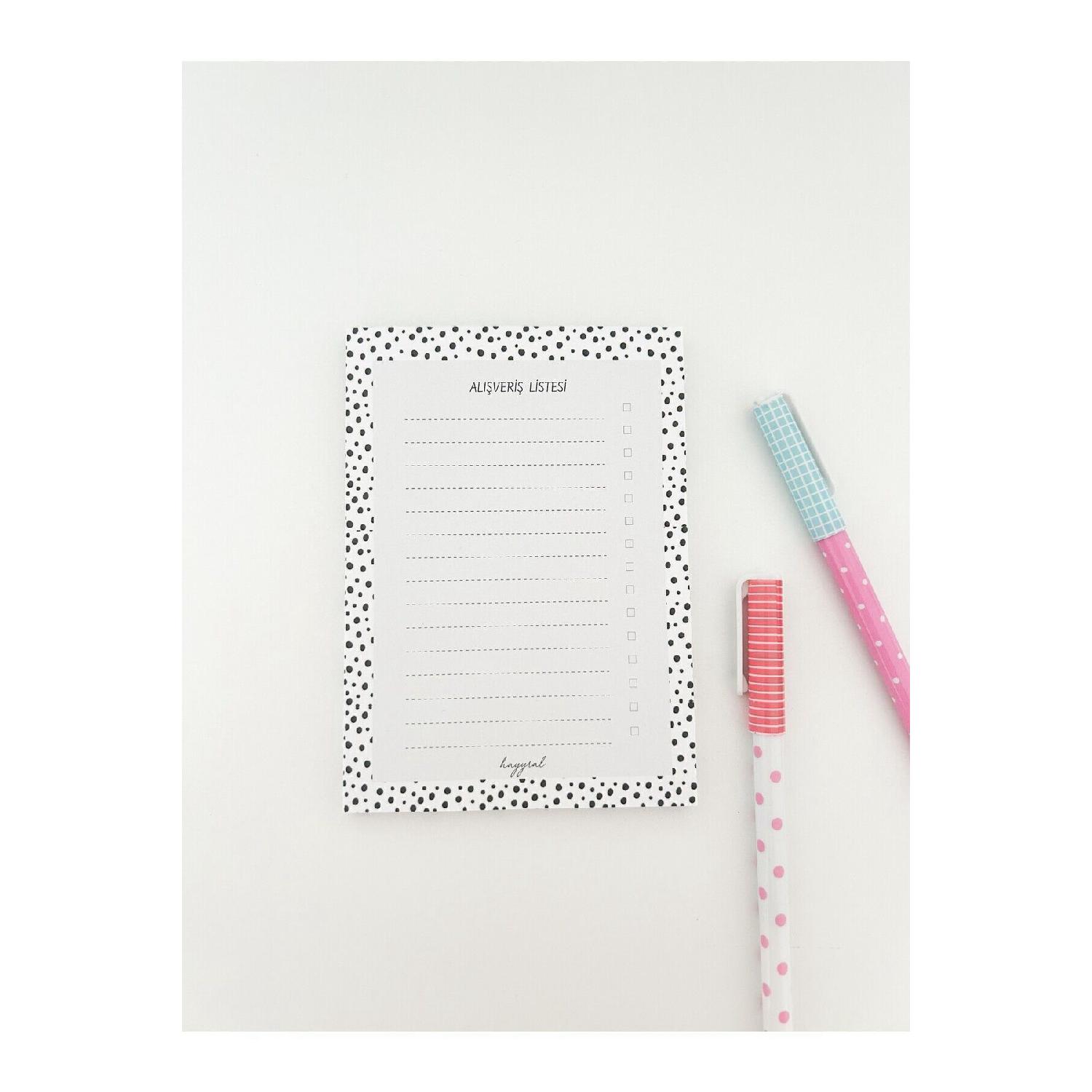 

Shopping List Notepad With Fridge Magnet