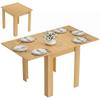 Tavolo da pranzo allungabile 70/140 x 80 cm tavolo da pranzo moderno per 4-6 persone salvaspazio per cucina sala da pranzo