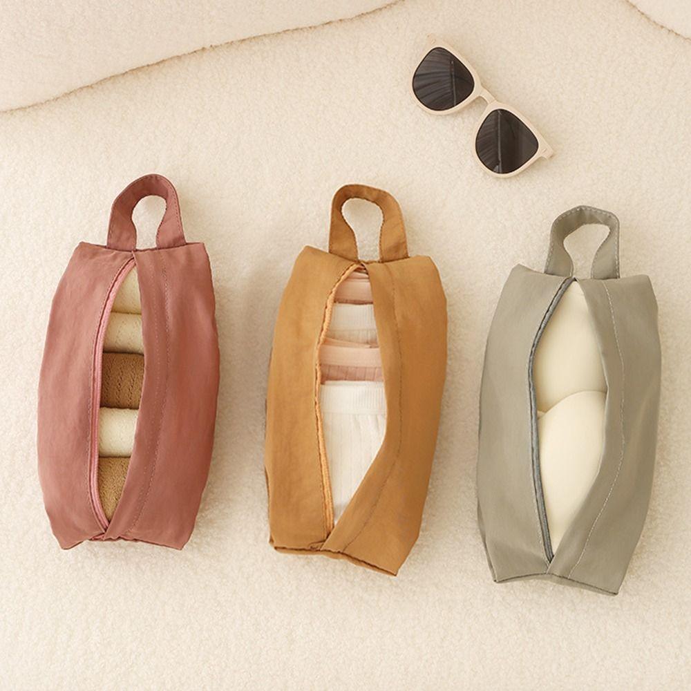 Multicolor Storage Bag Multi Purpose Handbag Portable Travel Underwear Bag  Travel