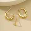 3pcs Simple Hoop Earring Set for Women Vintage Gold Color Metal Circle Geometric Cartilage Piercing Earrings Daily Party Jewelry