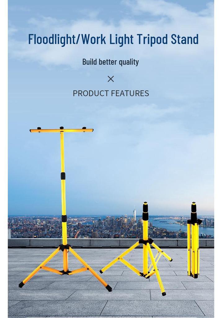 Portable Retractable Floodlight Stand for Night Market and Shooting Range