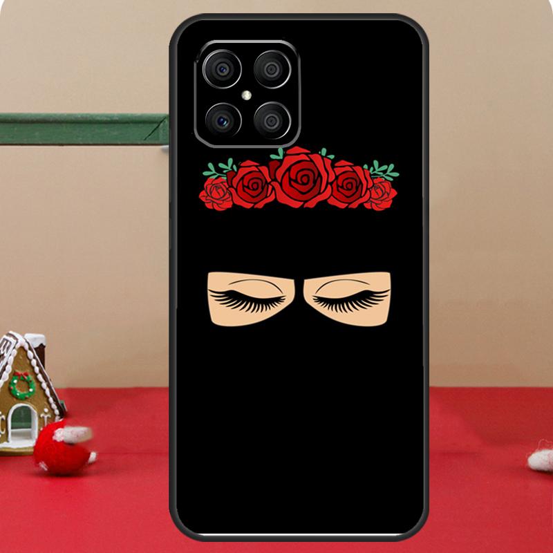 Arabic Muslim Islamic Girl Eyes Case For Honor Magic 6 7 8 Pro Honor 400 200 70 90 Lite X8c X8b X9a X9b X9c X9d Win RT Cover